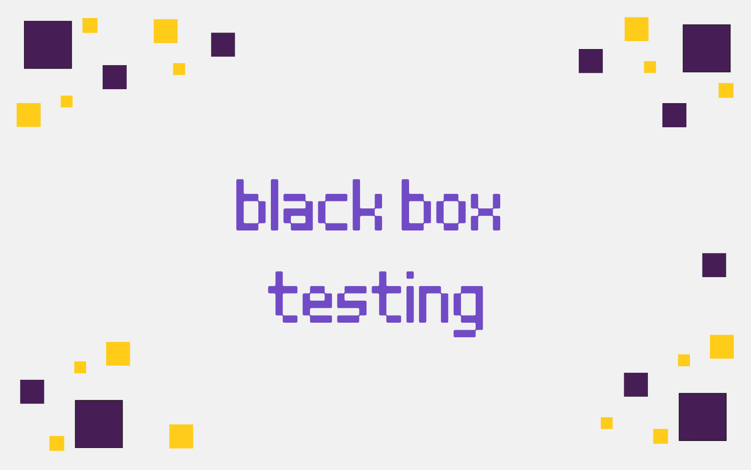 black box testing