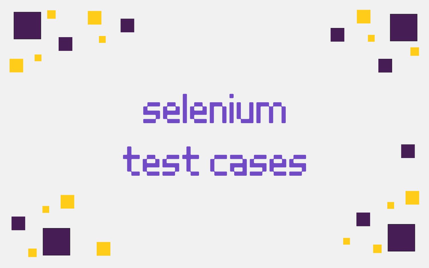 selenium test cases