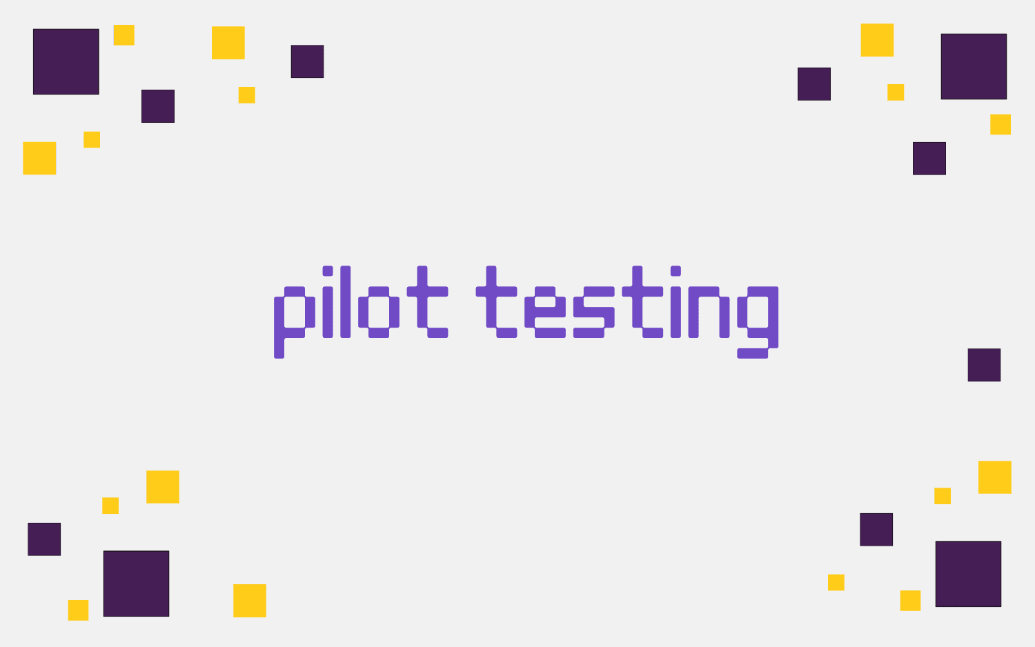 pilot testing
