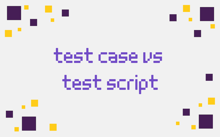 test case vs test script
