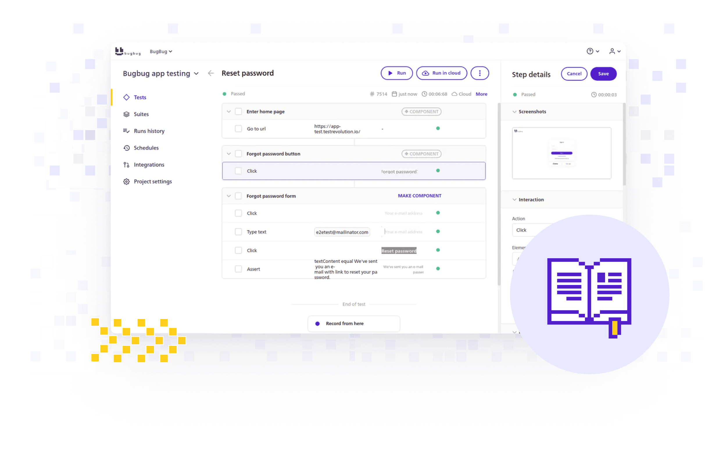 bugbug test automation tool