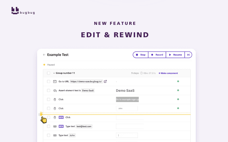 Edit & Rewind BugBug