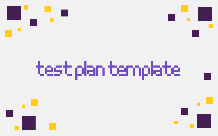 test plan template