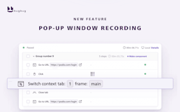 POP-UP WINDOW RECORDING BUGBUG