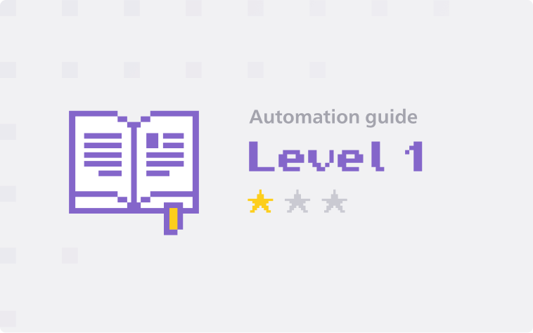 Test Automation Guide Level 1