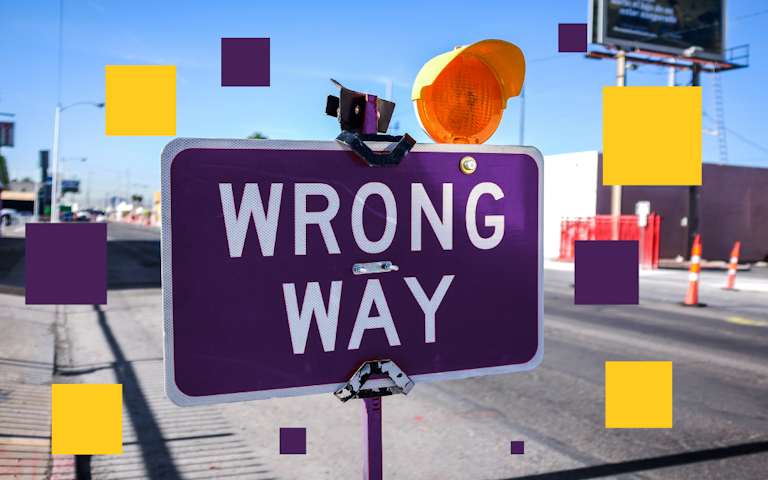 wrong way image